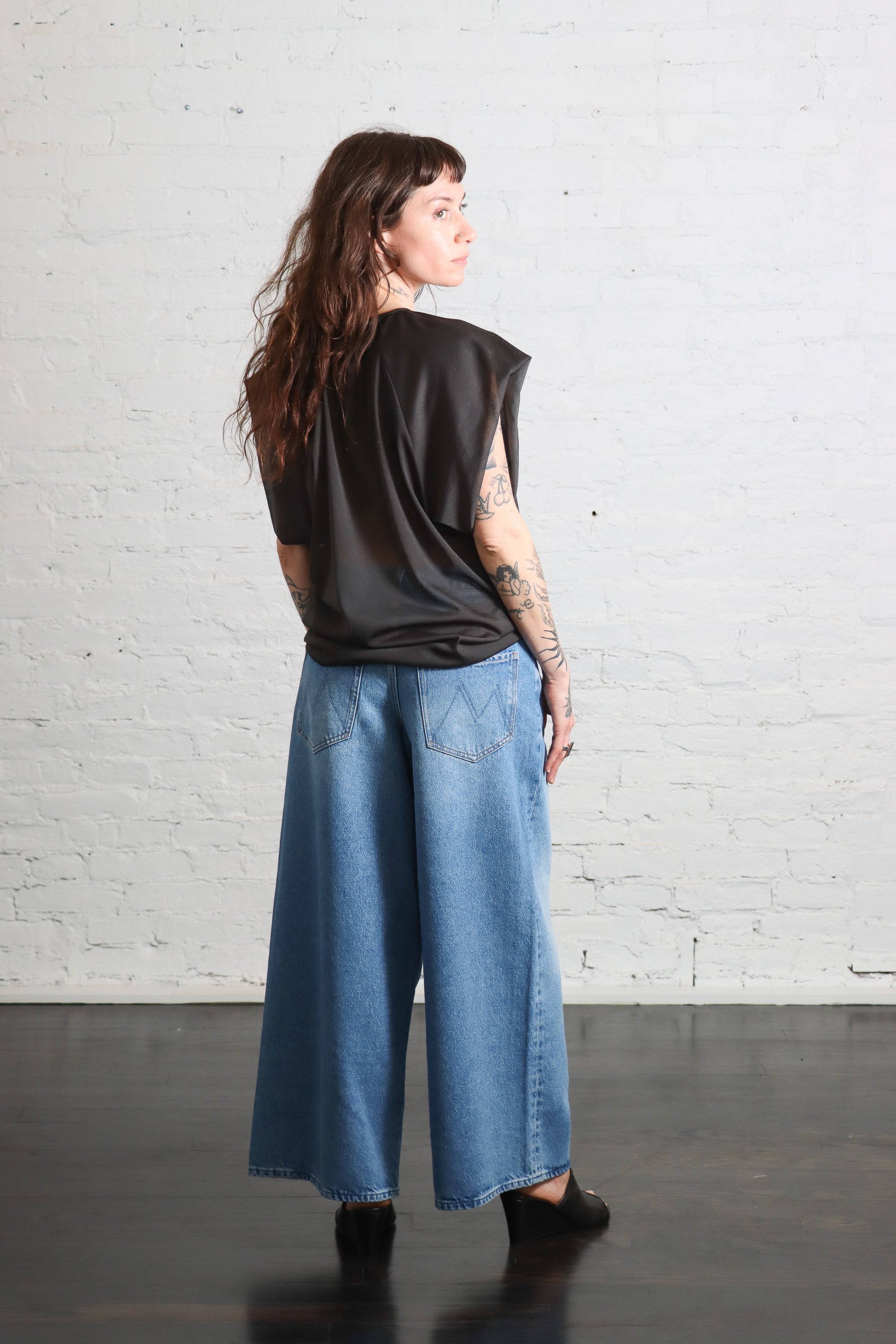 Sheer Blouse in Lavagna by Alysi-Alysi-Idlewild-Cincinnati