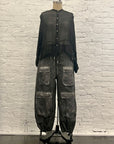 Sheer Boxy Shirt in Black by Sanctamuerte-SANCTAMUERTE-Idlewild-Cincinnati