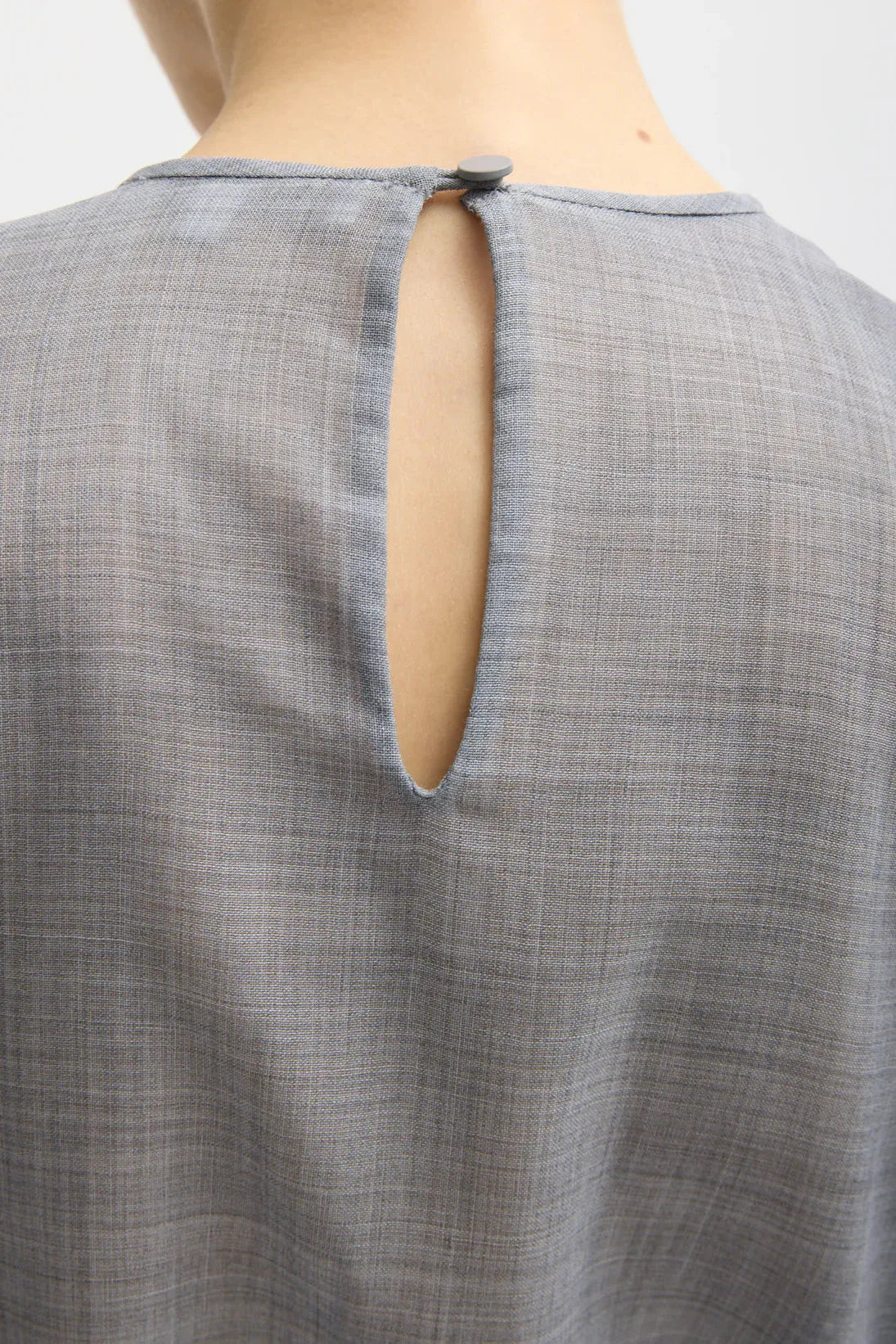 Sheer Wool Gauze Easy T in Heather Grey by Tibi-Tibi-Idlewild-Cincinnati