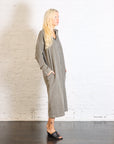 Shirt Dress in Taupe Velvet by Album Di Famiglia-Album Di Famiglia-Idlewild-Cincinnati