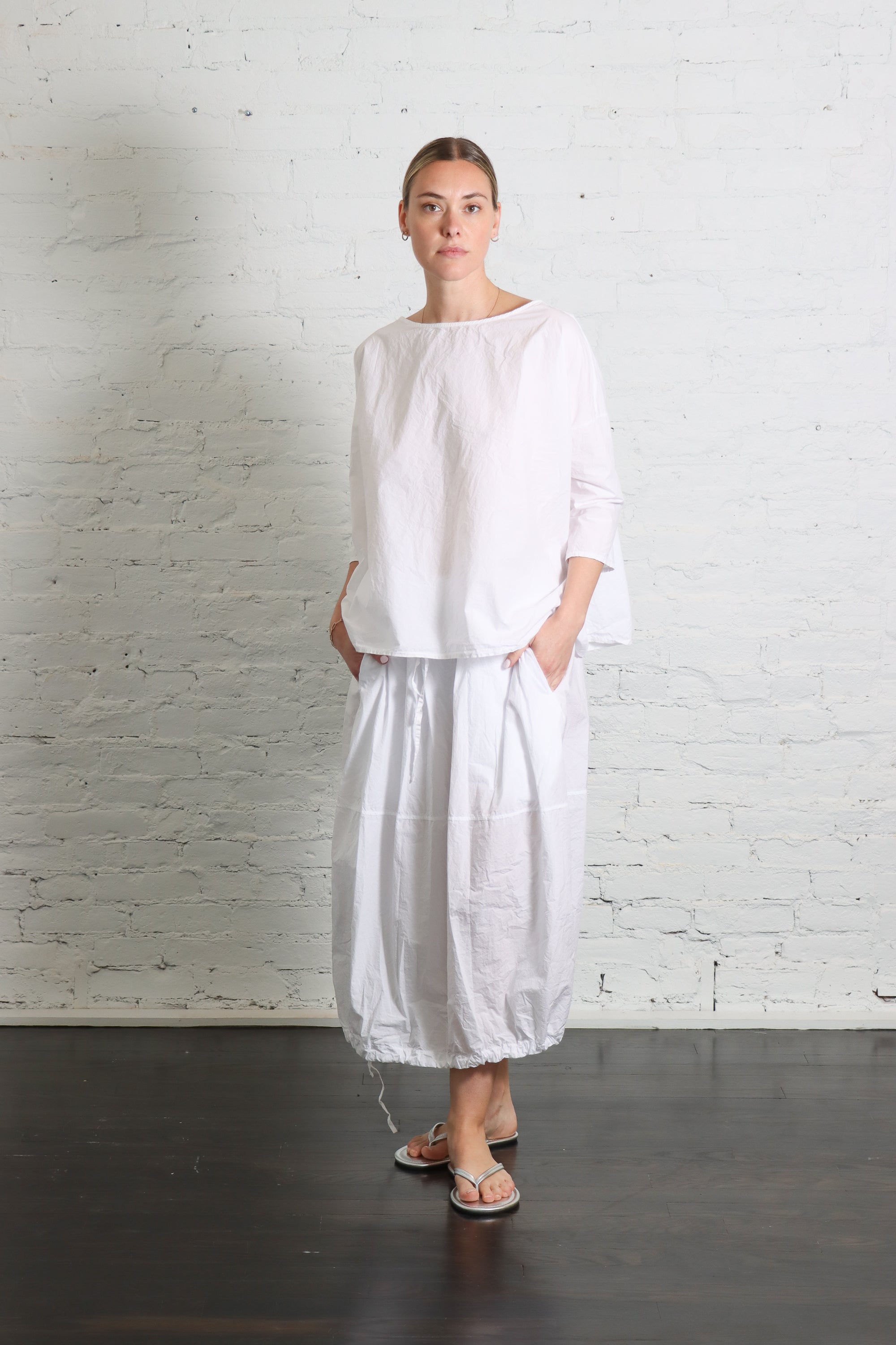 Short Tunic TC in White by Album Di Famiglia – Idlewild