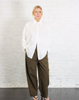 Signature Cocoon Dress Shirt in Off White by 7115 by Szeki-7115 by Szeki-Idlewild-Cincinnati