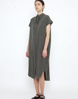 Signature Maxi Shirtdress in Pewter Green by 7115 by Szeki-7115 by Szeki-Idlewild-Cincinnati