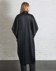 Skyline Coat in Black by Pleats Please Issey Miyake-Coats-Pleats Please Issey Miyake-Idlewild