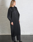 Skyline Coat in Black by Pleats Please Issey Miyake-Coats-Pleats Please Issey Miyake-Idlewild