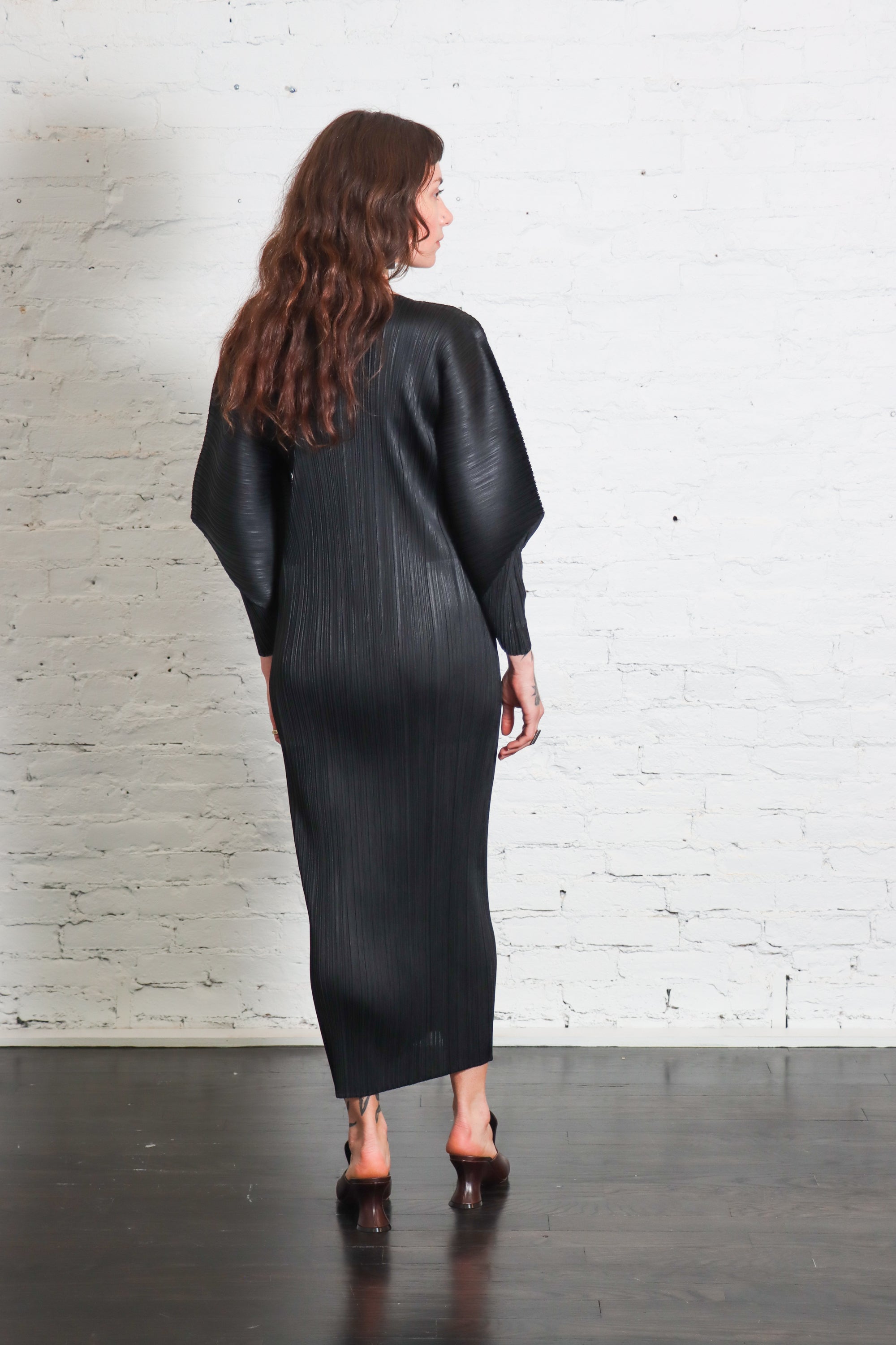 Skyline Dress in Black by Pleats Please Issey Miyake-Pleats Please Issey Miyake-Idlewild-Cincinnati
