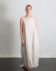 Sleeveless Balloon Dress TC in Pebble by Album Di Famiglia-Album Di Famiglia-Idlewild-Cincinnati