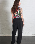 Sleeveless Plissé Top in Carrots by Henrik Vibskov-Henrik Vibskov-Idlewild-Cincinnati
