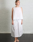 Sleeveless Top TC in White by Album Di Famiglia-Album Di Famiglia-Idlewild-Cincinnati