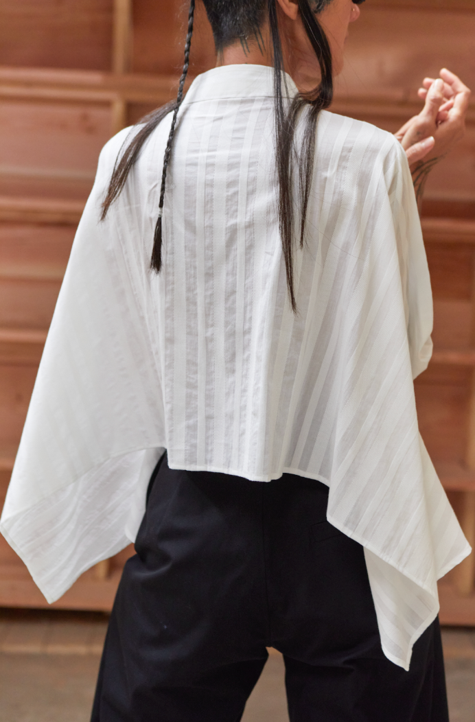 Slip Shirt in White by Henrik Vibskov-Henrik Vibskov-Idlewild-Cincinnati