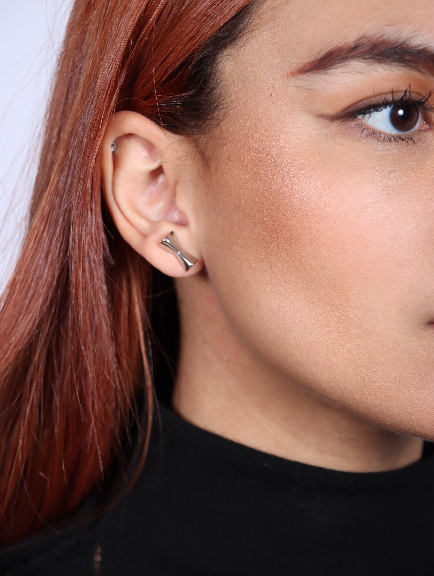 Small Sculptures Earrings in Silver and Brass by Issey Miyake-Issey Miyake-Idlewild-Cincinnati