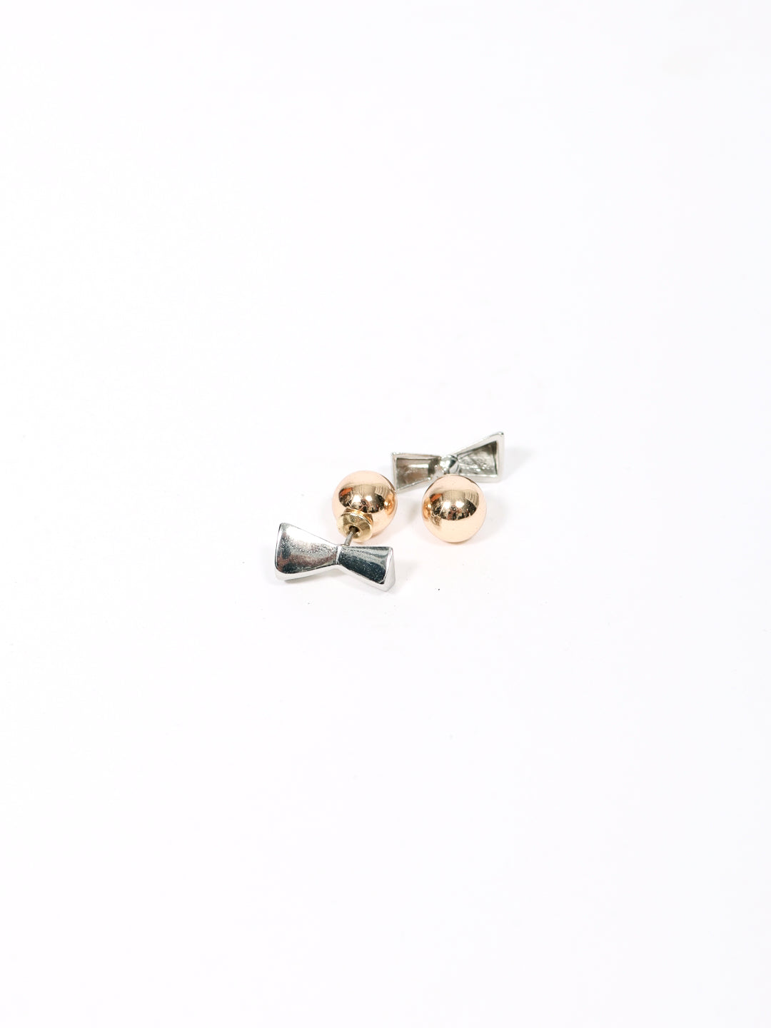 Small Sculptures Earrings in Silver and Brass by Issey Miyake-Issey Miyake-Idlewild-Cincinnati