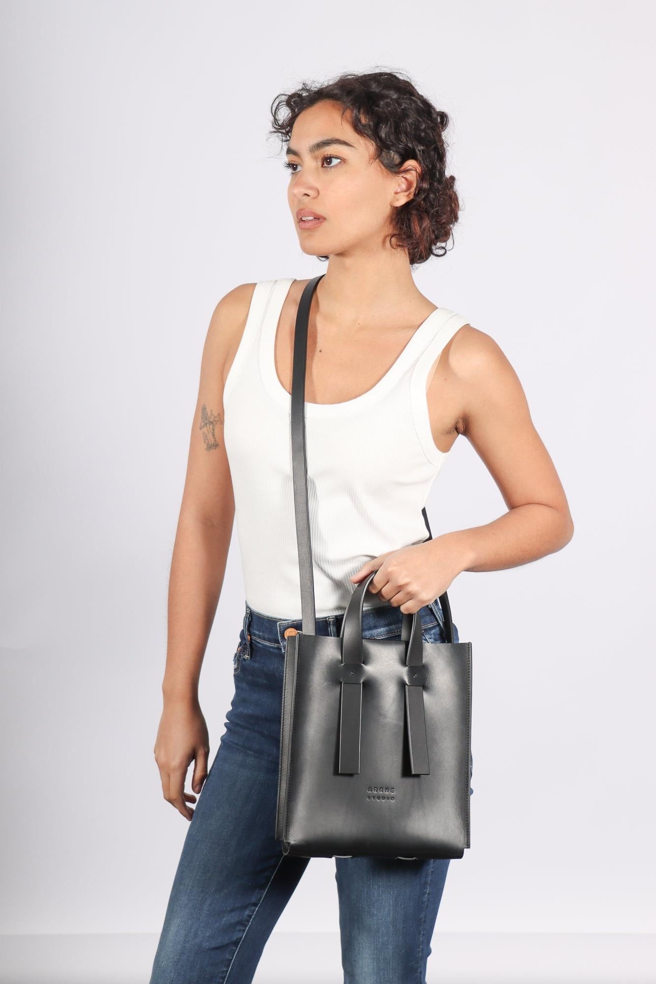 Small Tote in Black by Arrhe Studio-Arrhe Studio-Idlewild-Cincinnati