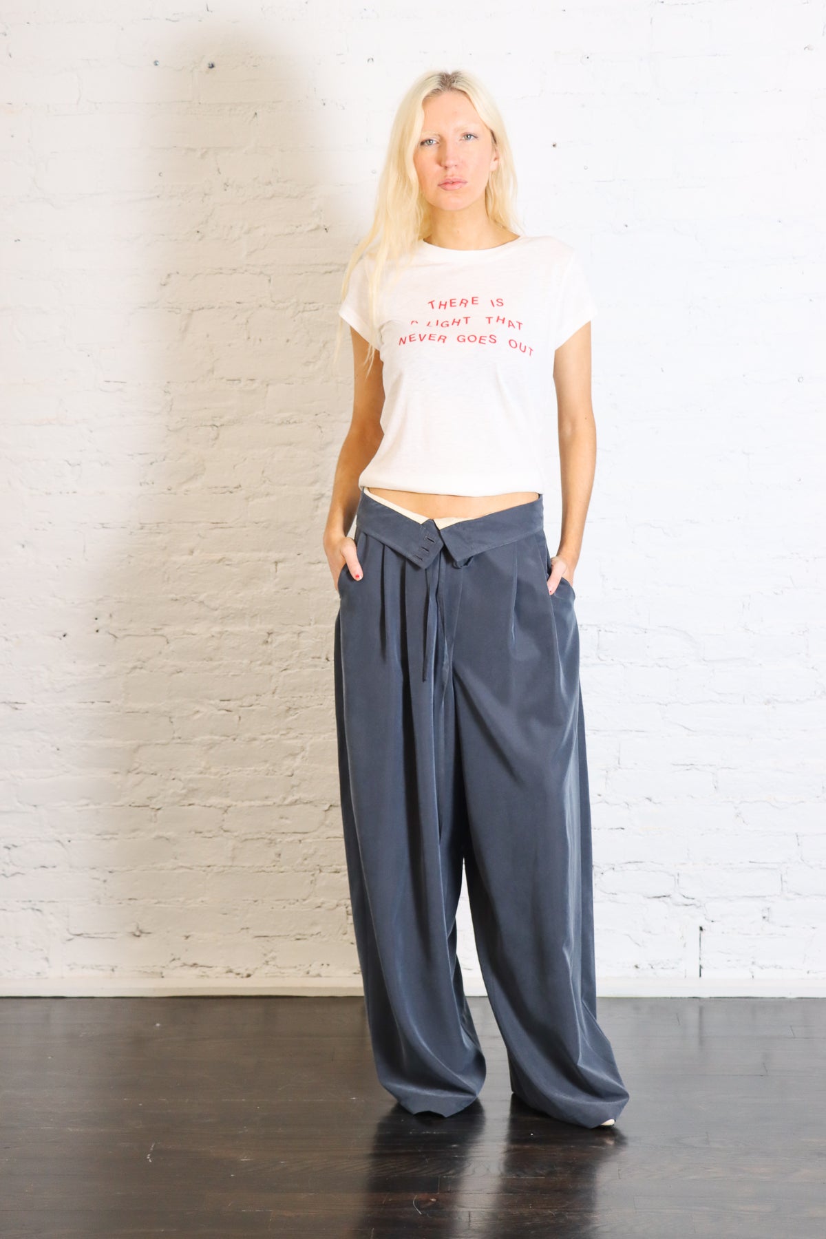 Soft Fluid Pants in Notte by Alysi-Alysi-Idlewild-Cincinnati