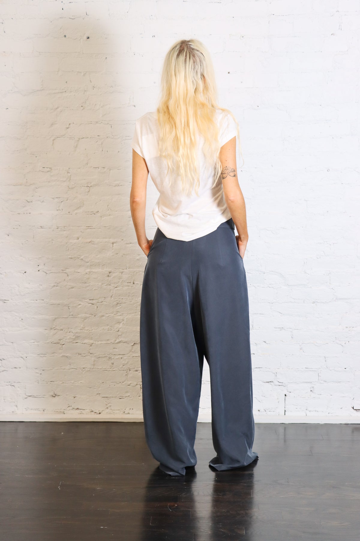 Soft Fluid Pants in Notte by Alysi-Alysi-Idlewild-Cincinnati