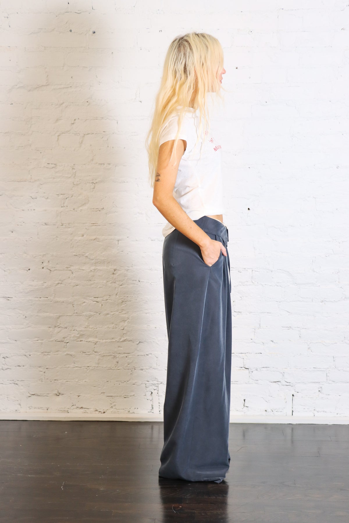 Soft Fluid Pants in Notte by Alysi-Alysi-Idlewild-Cincinnati
