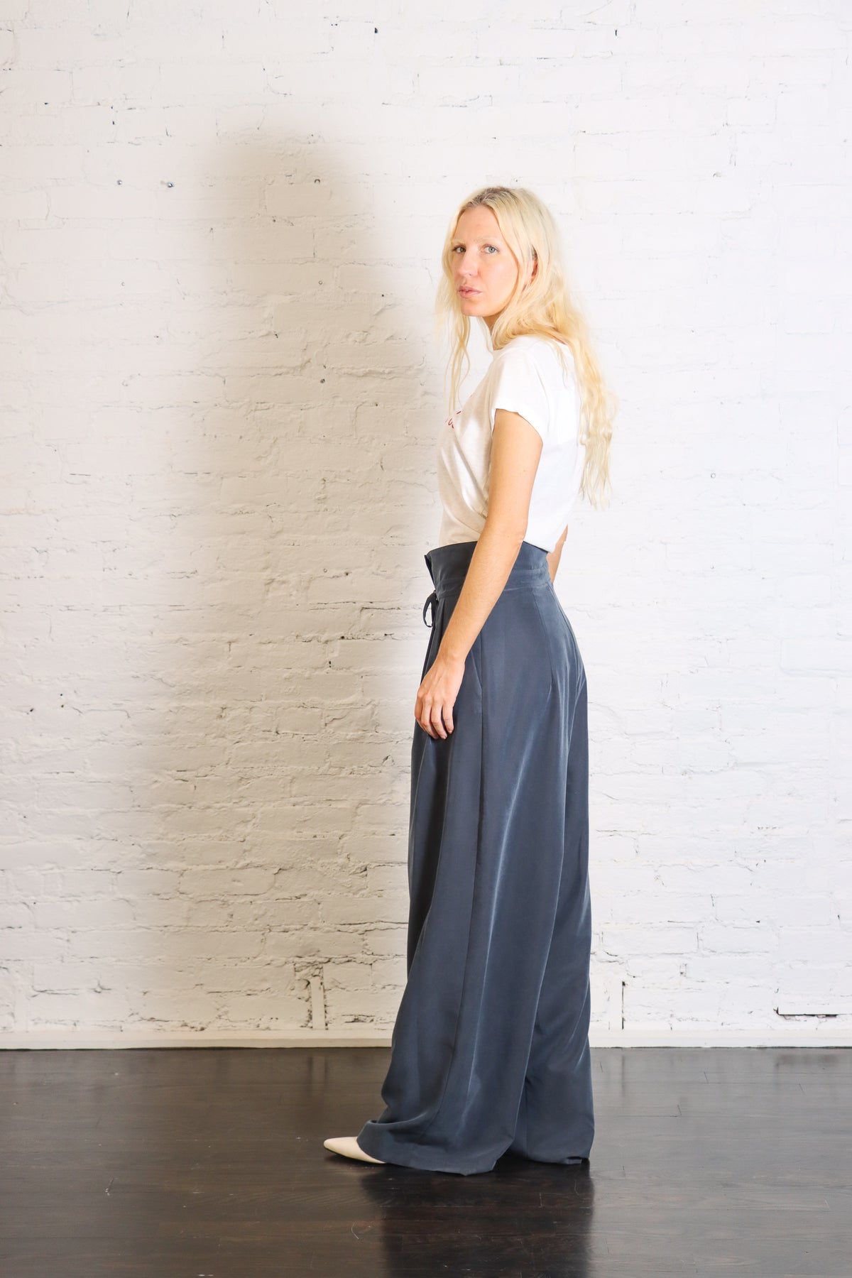 Soft Fluid Pants in Notte by Alysi-Alysi-Idlewild-Cincinnati