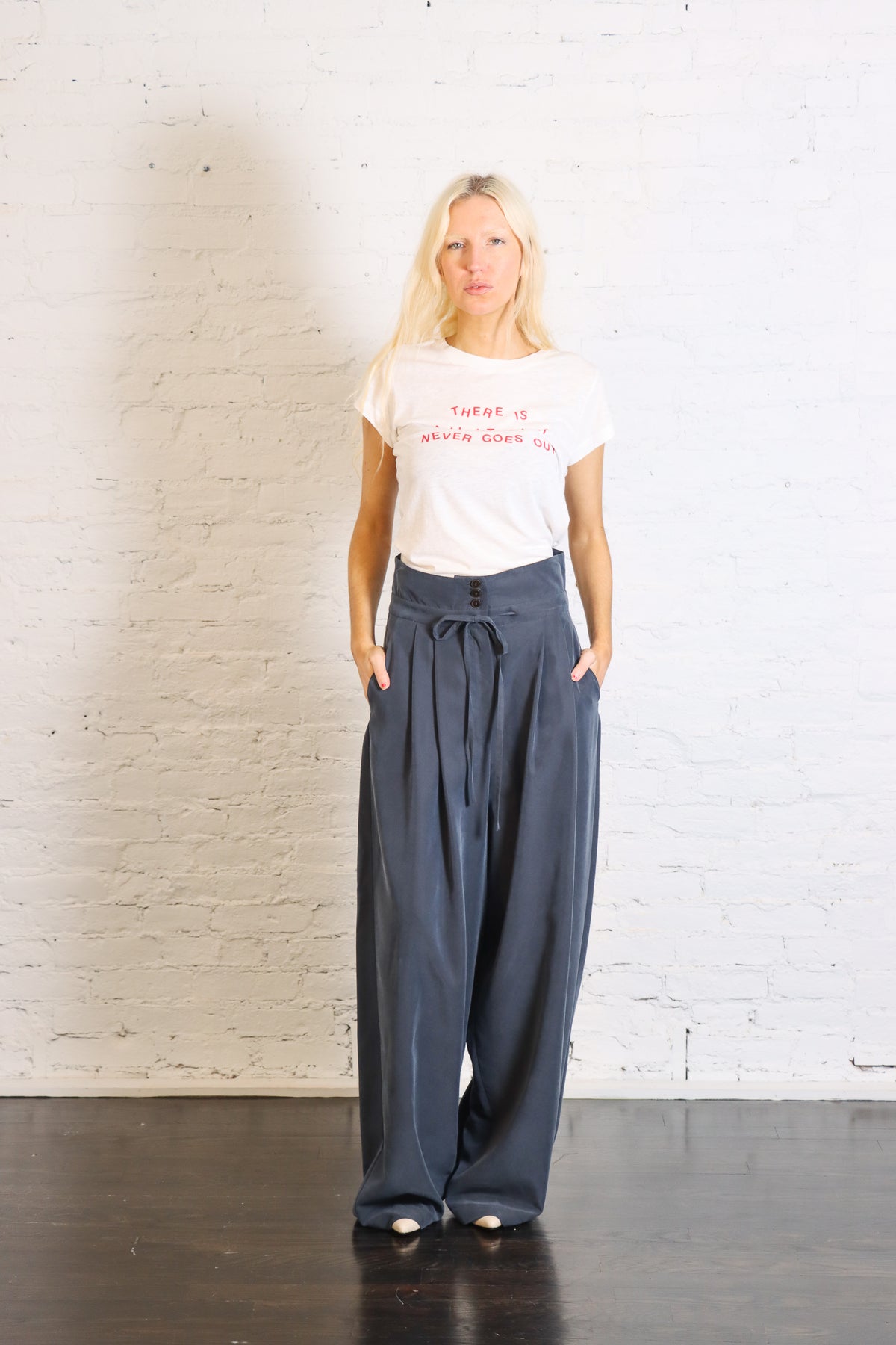 Soft Fluid Pants in Notte by Alysi-Alysi-Idlewild-Cincinnati