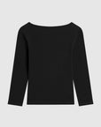 Soft Jersey Ballerina Top in Jet Black by St. Agni-St. Agni-Idlewild-Cincinnati