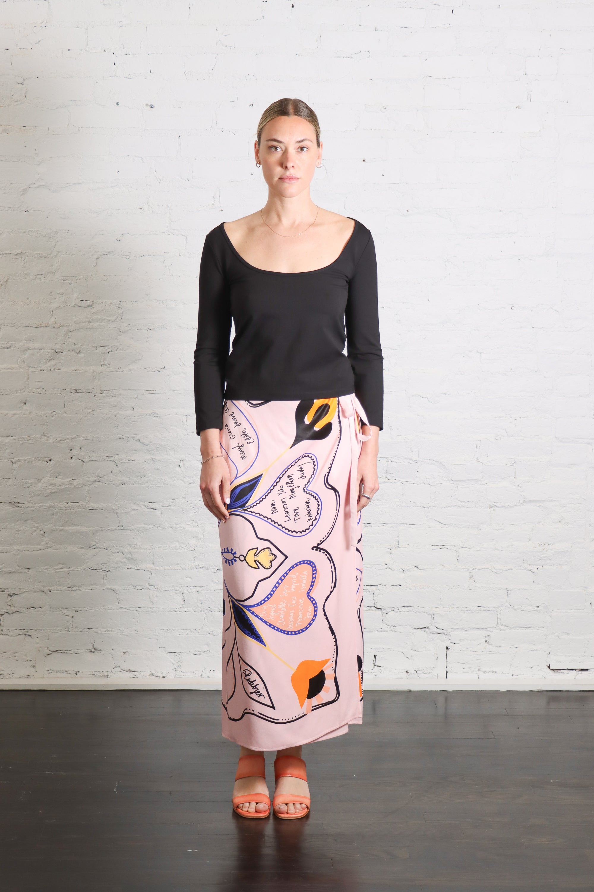 Soft Jersey Ballerina Top in Jet Black by St. Agni-St. Agni-Idlewild-Cincinnati