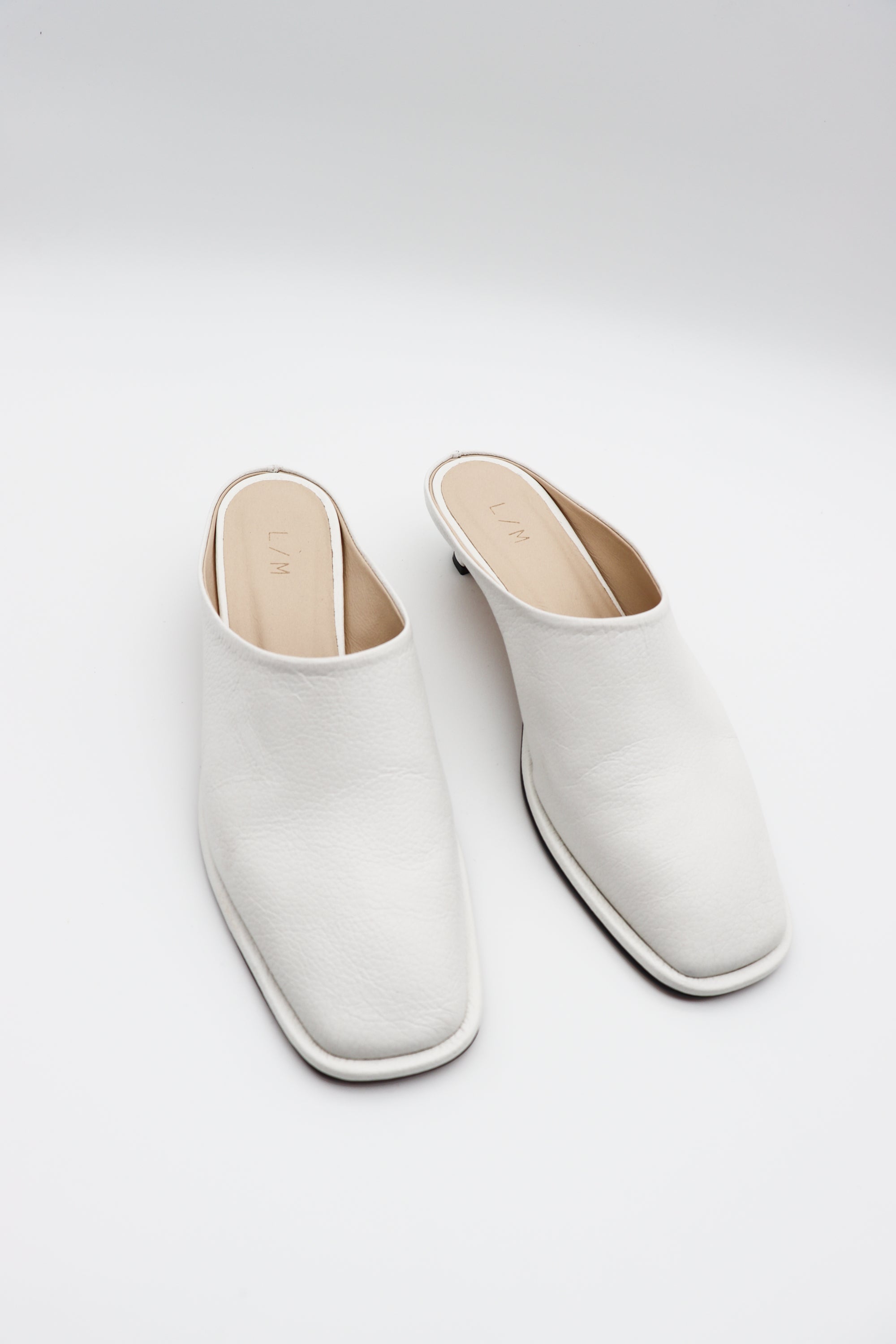 Soft Kitten Heel in White by Lauren Manoogian-Lauren Manoogian-Idlewild-Cincinnati