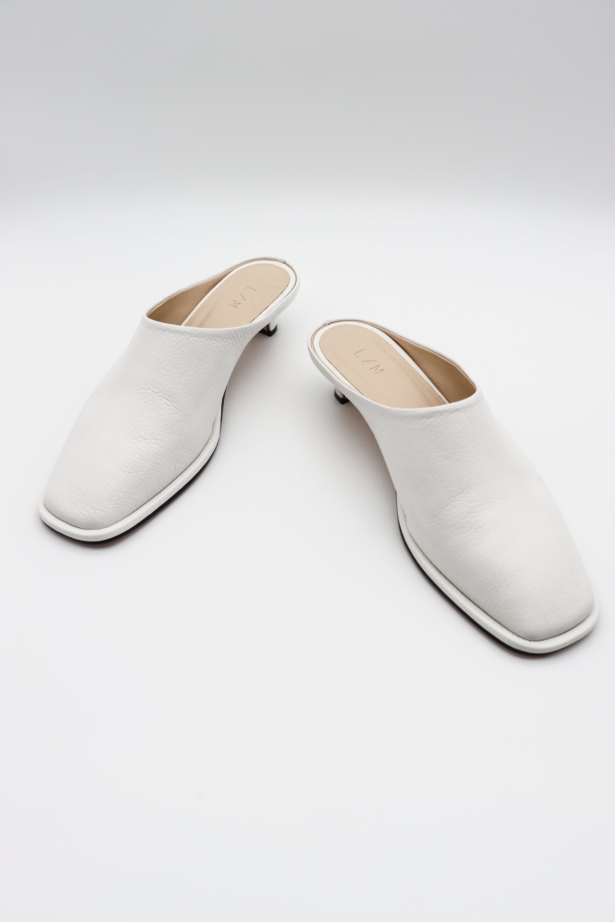 Soft Kitten Heel in White by Lauren Manoogian-Lauren Manoogian-Idlewild-Cincinnati