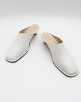 Soft Kitten Heel in White by Lauren Manoogian-Lauren Manoogian-Idlewild-Cincinnati