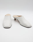 Soft Kitten Heel in White by Lauren Manoogian-Lauren Manoogian-Idlewild-Cincinnati