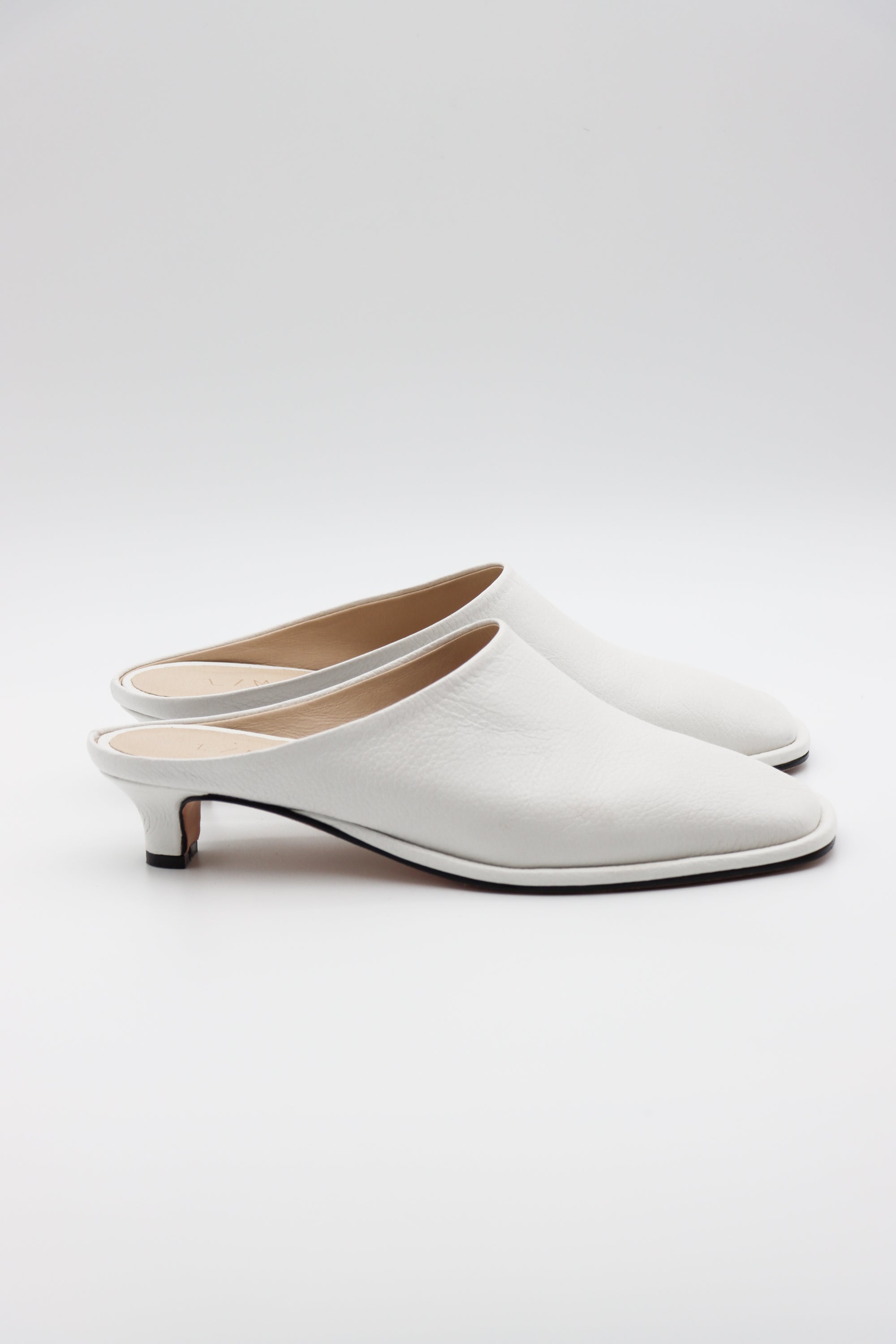 Soft Kitten Heel in White by Lauren Manoogian-Lauren Manoogian-Idlewild-Cincinnati