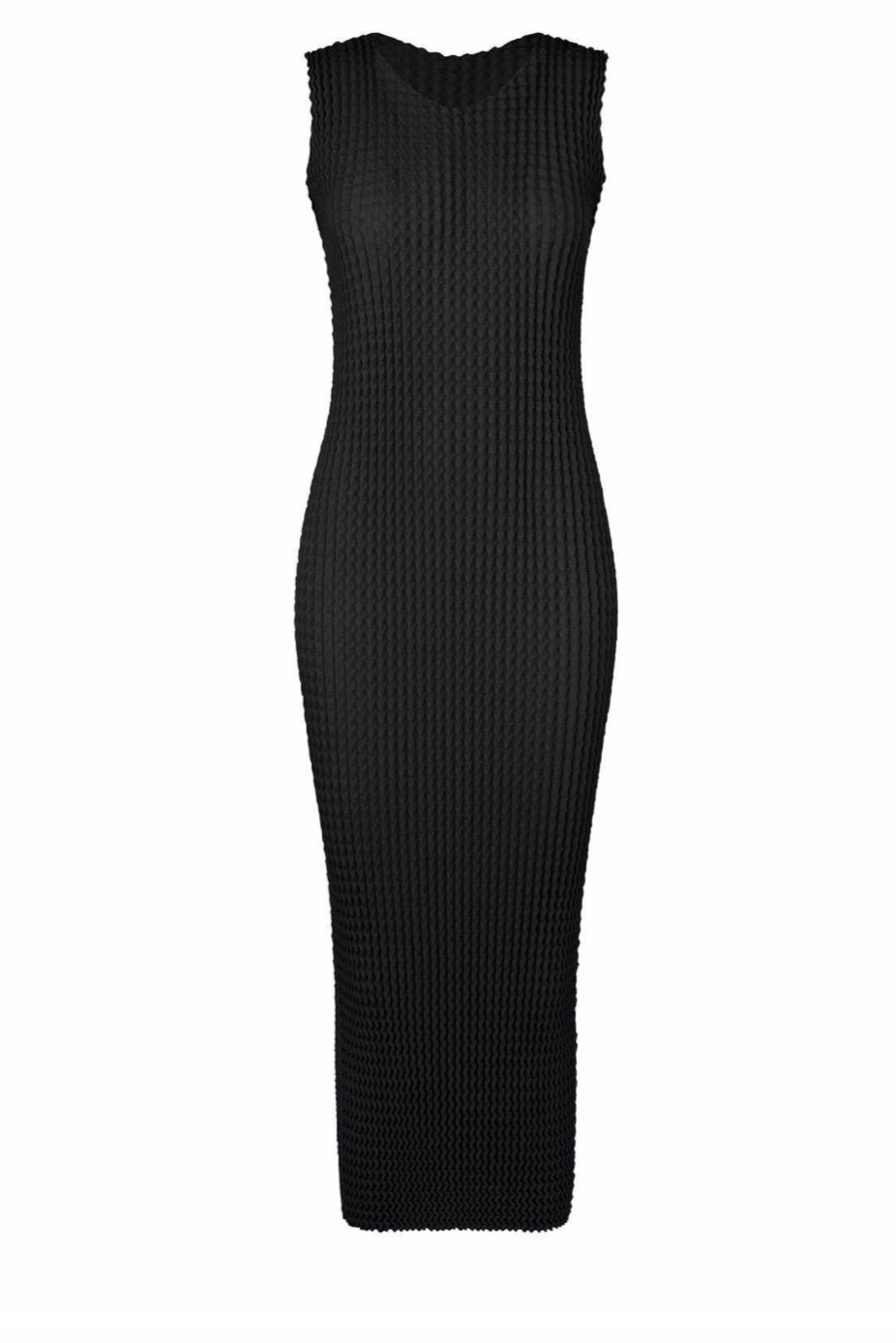 Spongy Midi Dress in Black by Issey Miyake-Issey Miyake-Idlewild-Cincinnati
