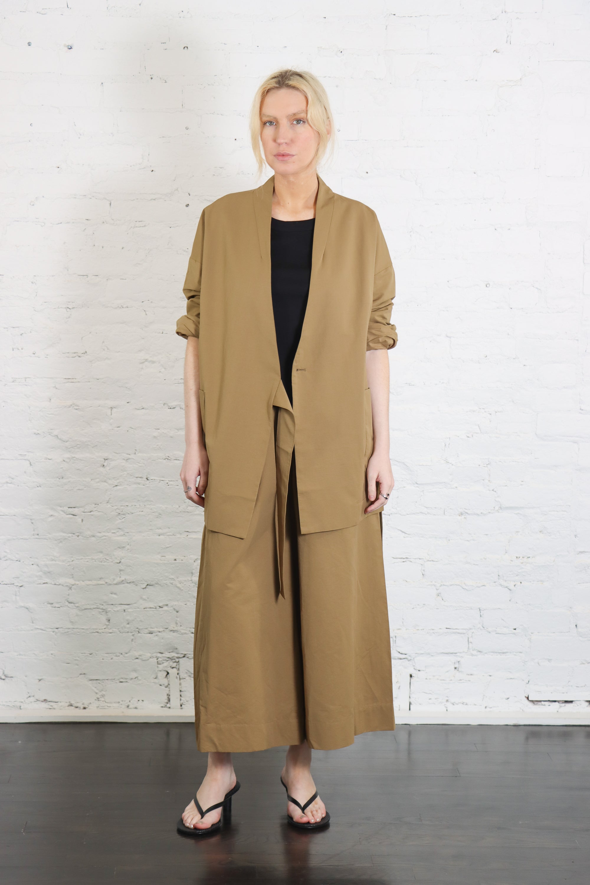 Spring Wrap Coat in Tan Brown by 7115 by Szeki-7115 by Szeki-Idlewild-Cincinnati