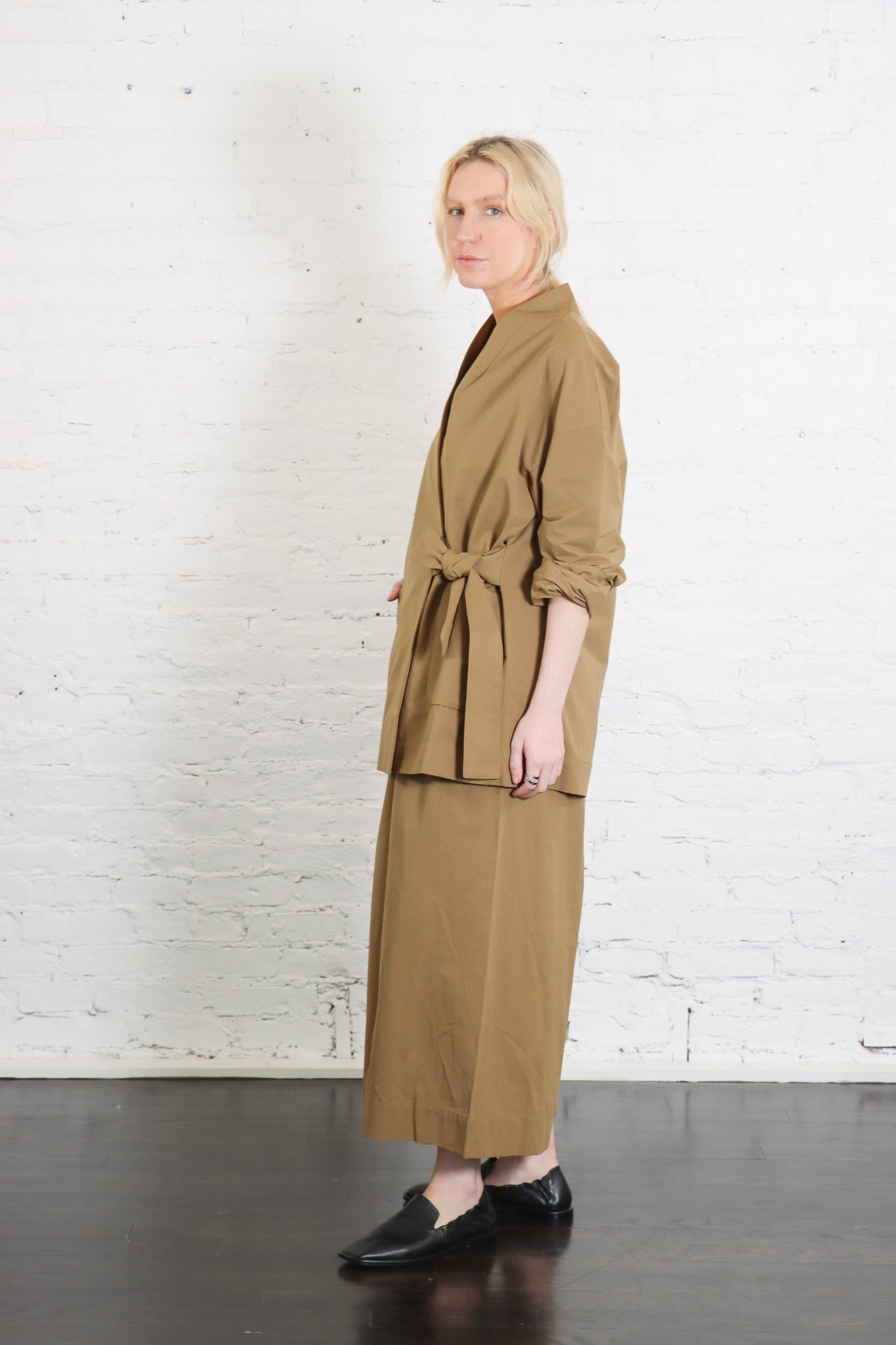 Spring Wrap Coat in Tan Brown by 7115 by Szeki-7115 by Szeki-Idlewild-Cincinnati