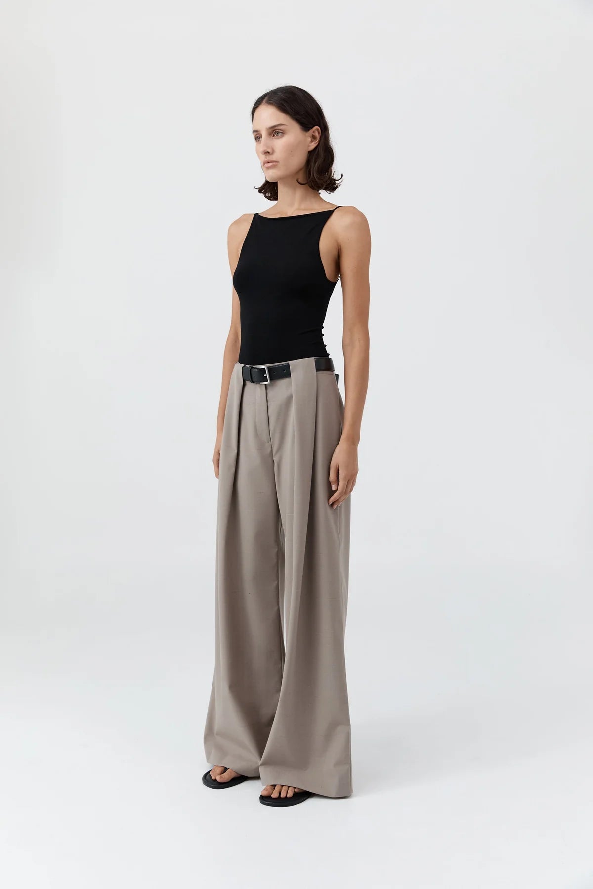 Square Neck Top in Black by St. Agni-Tops-St. Agni-Idlewild