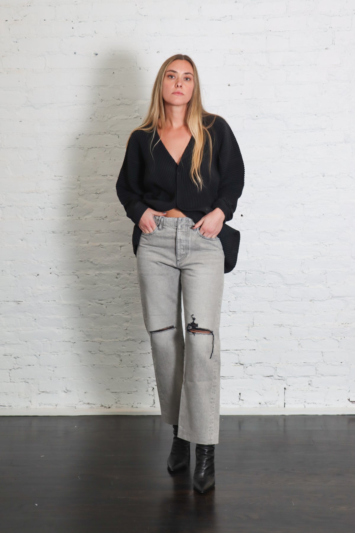 Straight Jean Trouser in Light Grey by Tanaka Denim – Idlewild