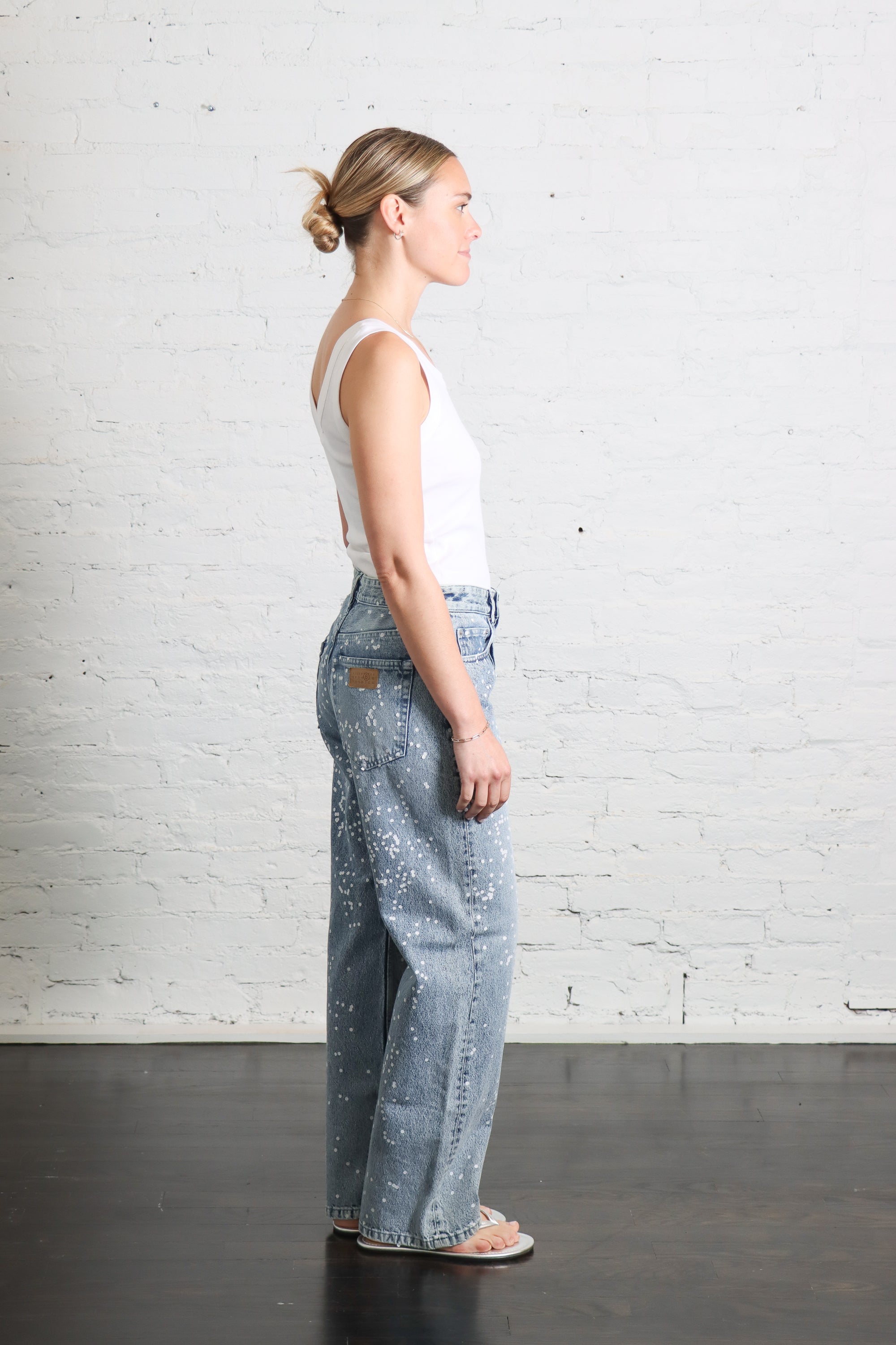 Straight Leg Jean in Trompe L’oeil Confetti Print by MM6 Maison Margiela-MM6-Idlewild-Cincinnati