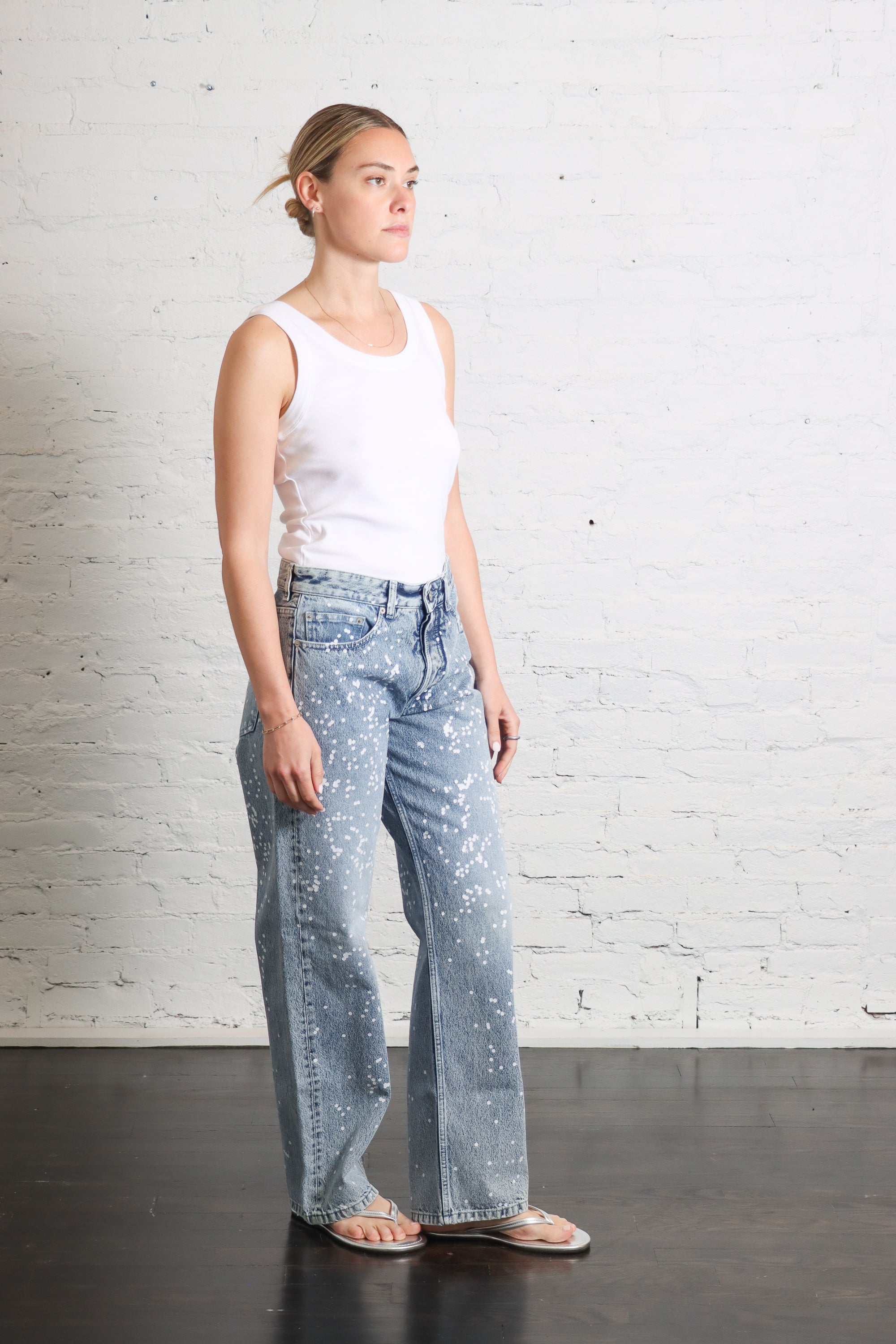 Straight Leg Jean in Trompe L’oeil Confetti Print by MM6 Maison Margiela-MM6-Idlewild-Cincinnati