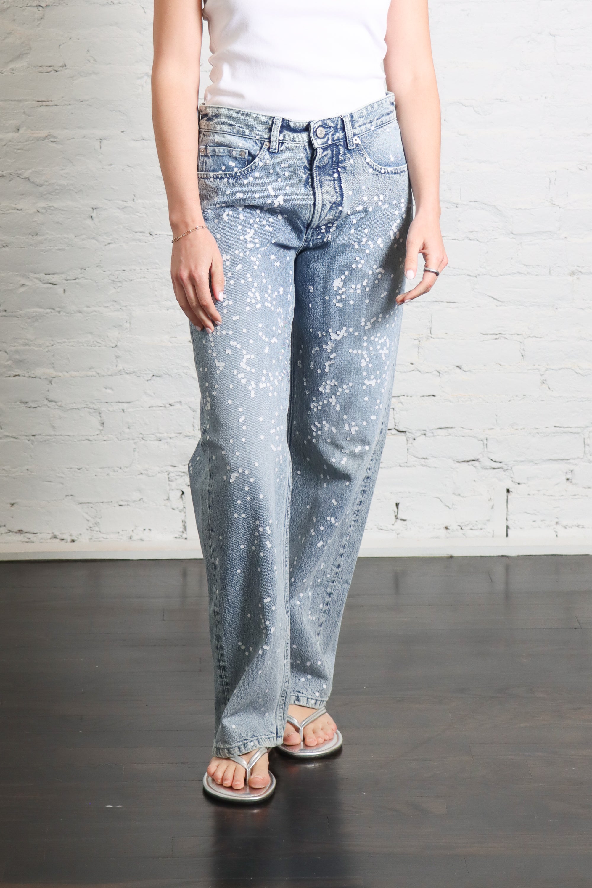 Straight Leg Jean in Trompe L’oeil Confetti Print by MM6 Maison Margiela-MM6-Idlewild-Cincinnati