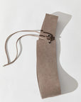 Suede Asymmetric Belt in Almond by St. Agni-St. Agni-Idlewild-Cincinnati
