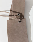 Suede Asymmetric Belt in Almond by St. Agni-St. Agni-Idlewild-Cincinnati