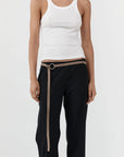Suede Tie Belt in Almond by St. Agni-St. Agni-Idlewild-Cincinnati