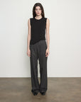 Suiting Everywhere Pant in Dark Charcoal by Enza Costa-Enza Costa-Idlewild-Cincinnati