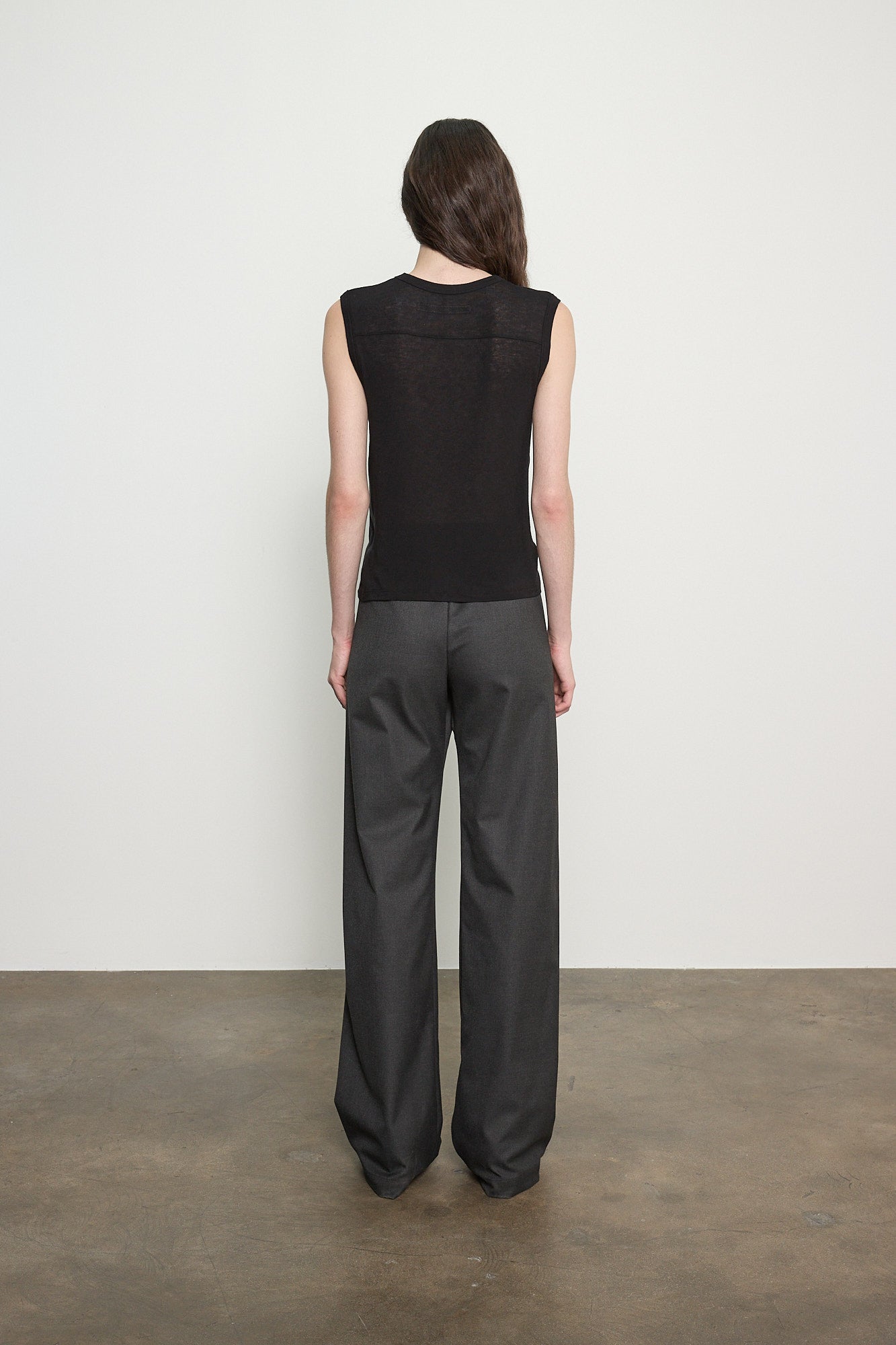 Suiting Everywhere Pant in Dark Charcoal by Enza Costa-Enza Costa-Idlewild-Cincinnati