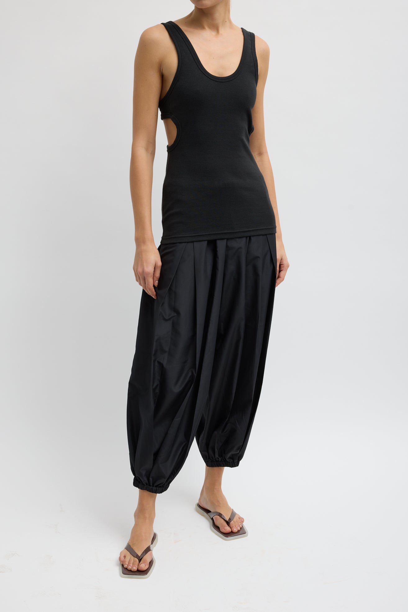 Summer Nylon Zeppelin Pant in Black by Tibi-Tibi-Idlewild-Cincinnati