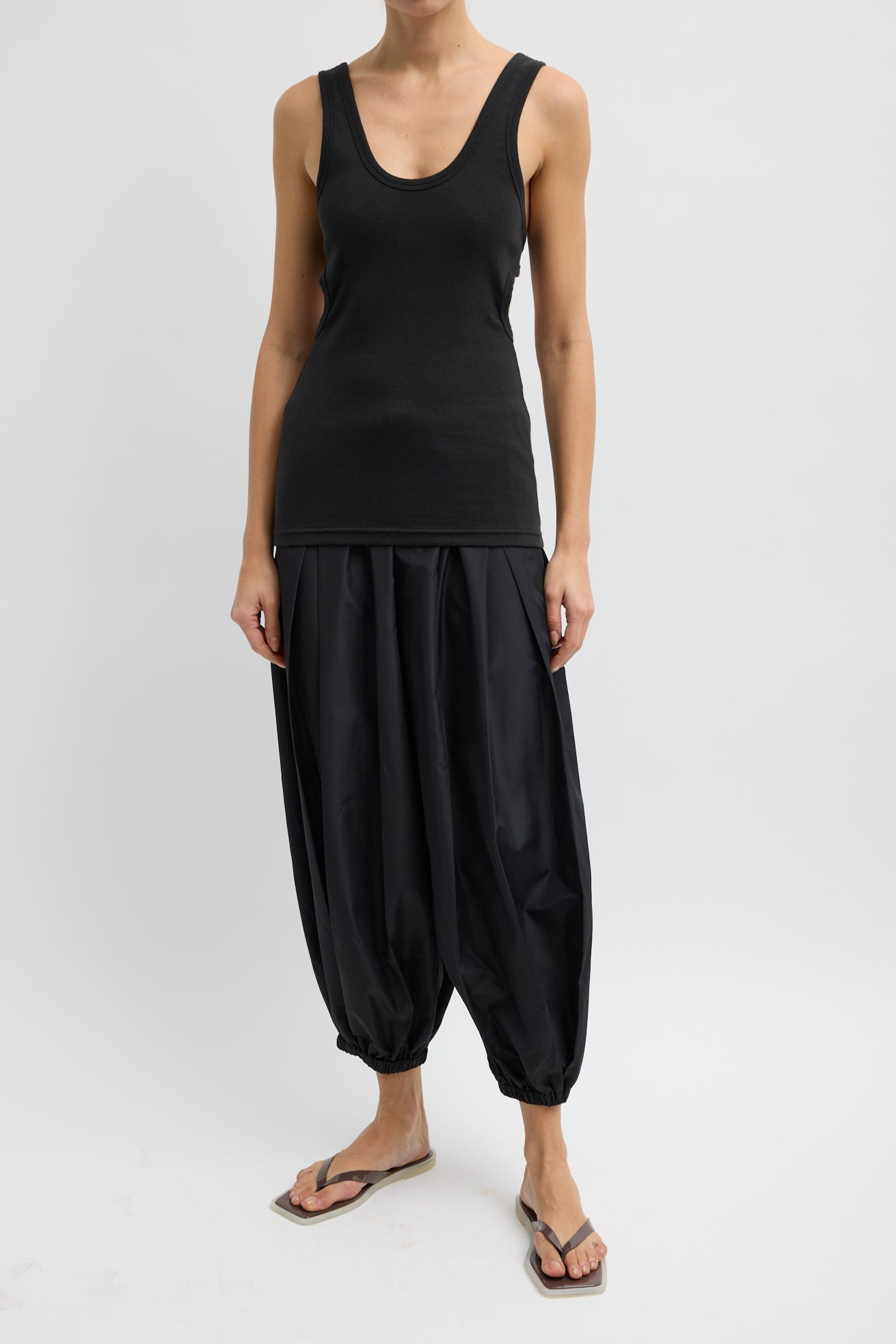 Summer Nylon Zeppelin Pant in Black by Tibi-Tibi-Idlewild-Cincinnati