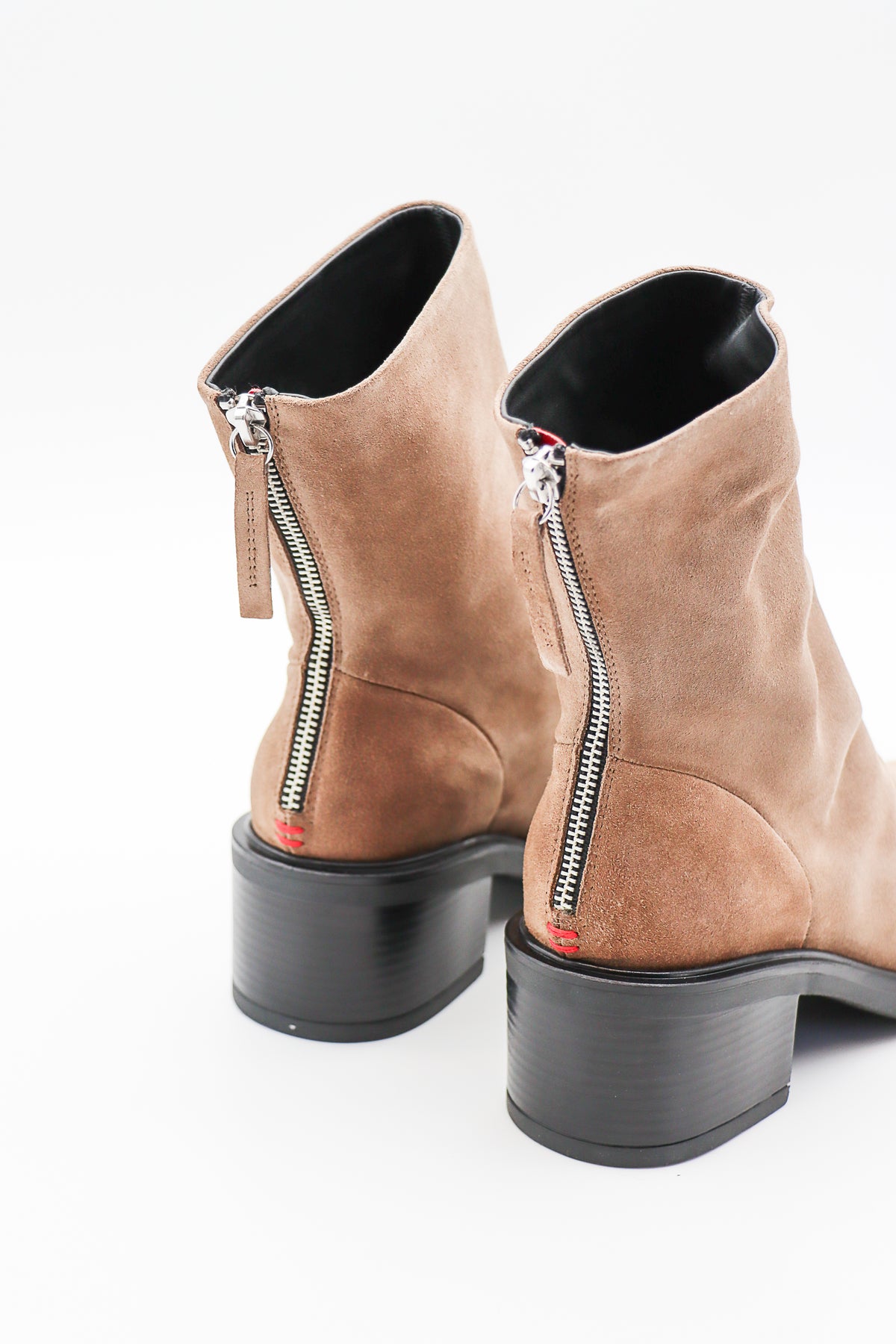 Nole 26 Tronchetto Velour Boot in Taupe by Halmanera-Halmanera-Idlewild-Cincinnati