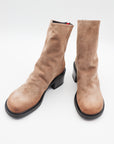 Nole 26 Tronchetto Velour Boot in Taupe by Halmanera-Halmanera-Idlewild-Cincinnati