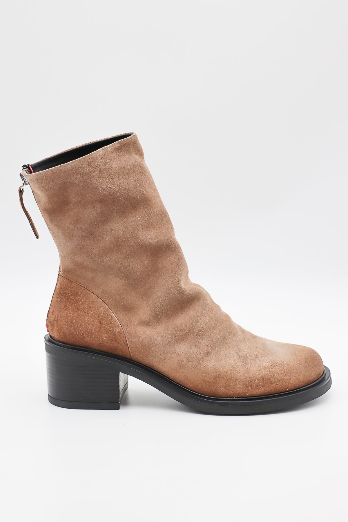 Nole 26 Tronchetto Velour Boot in Taupe by Halmanera-Halmanera-Idlewild-Cincinnati