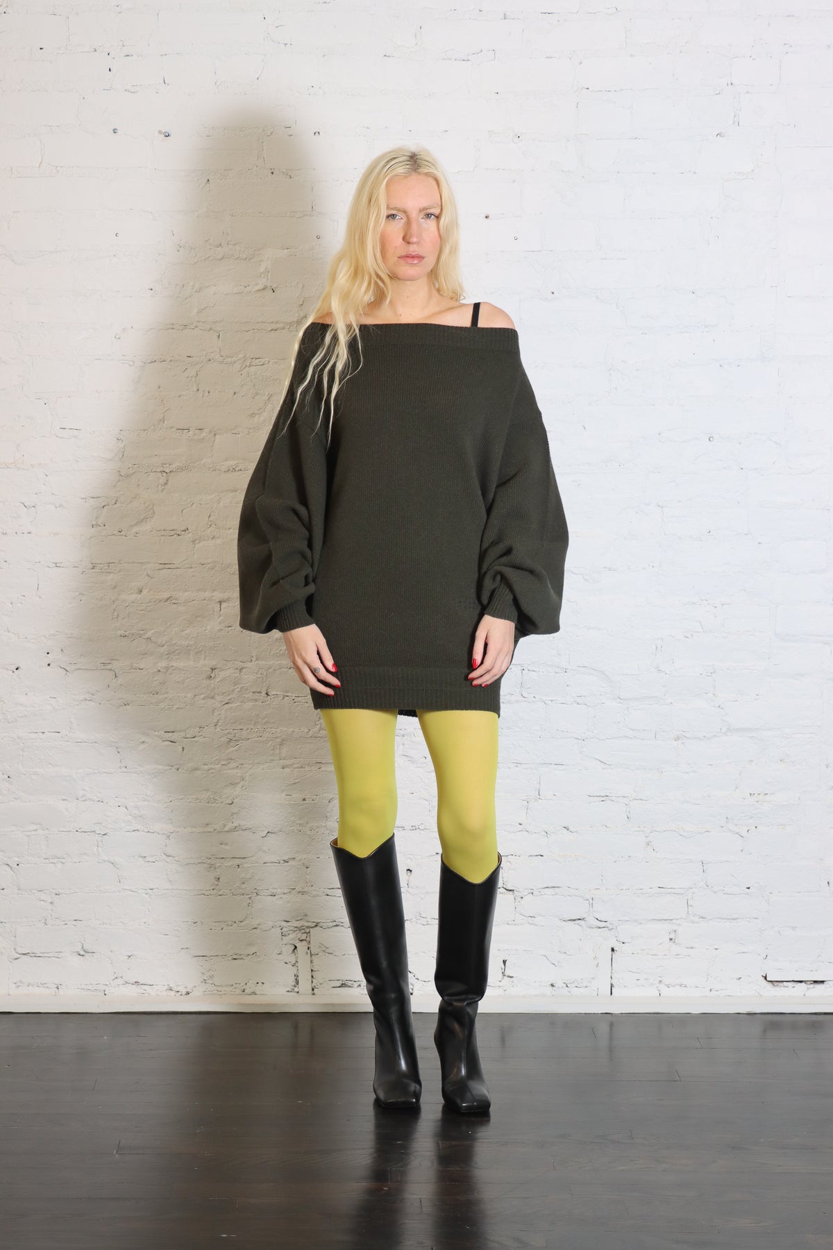 Sweater Mini Dress in Dark Grey by MM6 Maison Margiela-MM6-Idlewild-Cincinnati