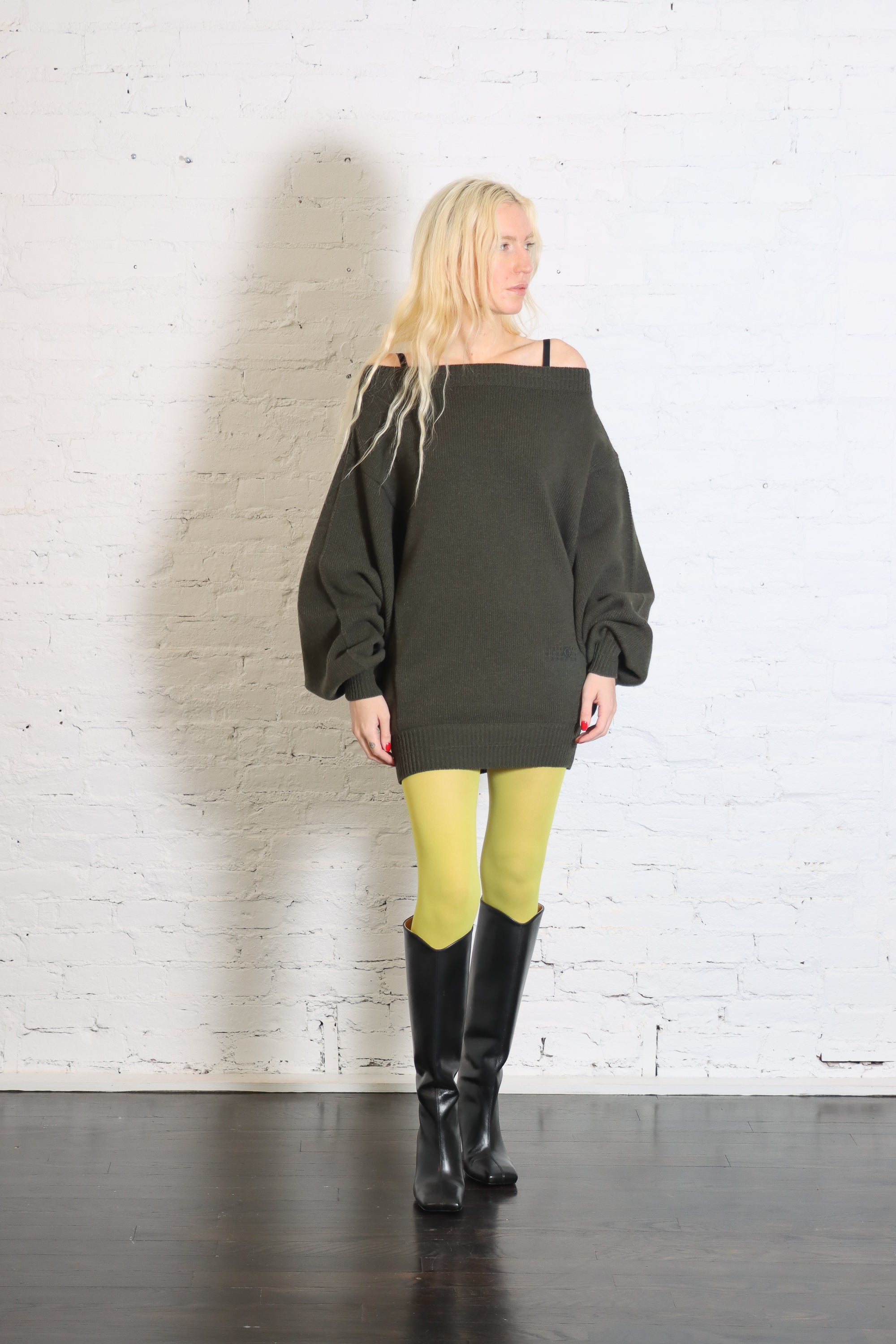 Sweater Mini Dress in Dark Grey by MM6 Maison Margiela-MM6-Idlewild-Cincinnati