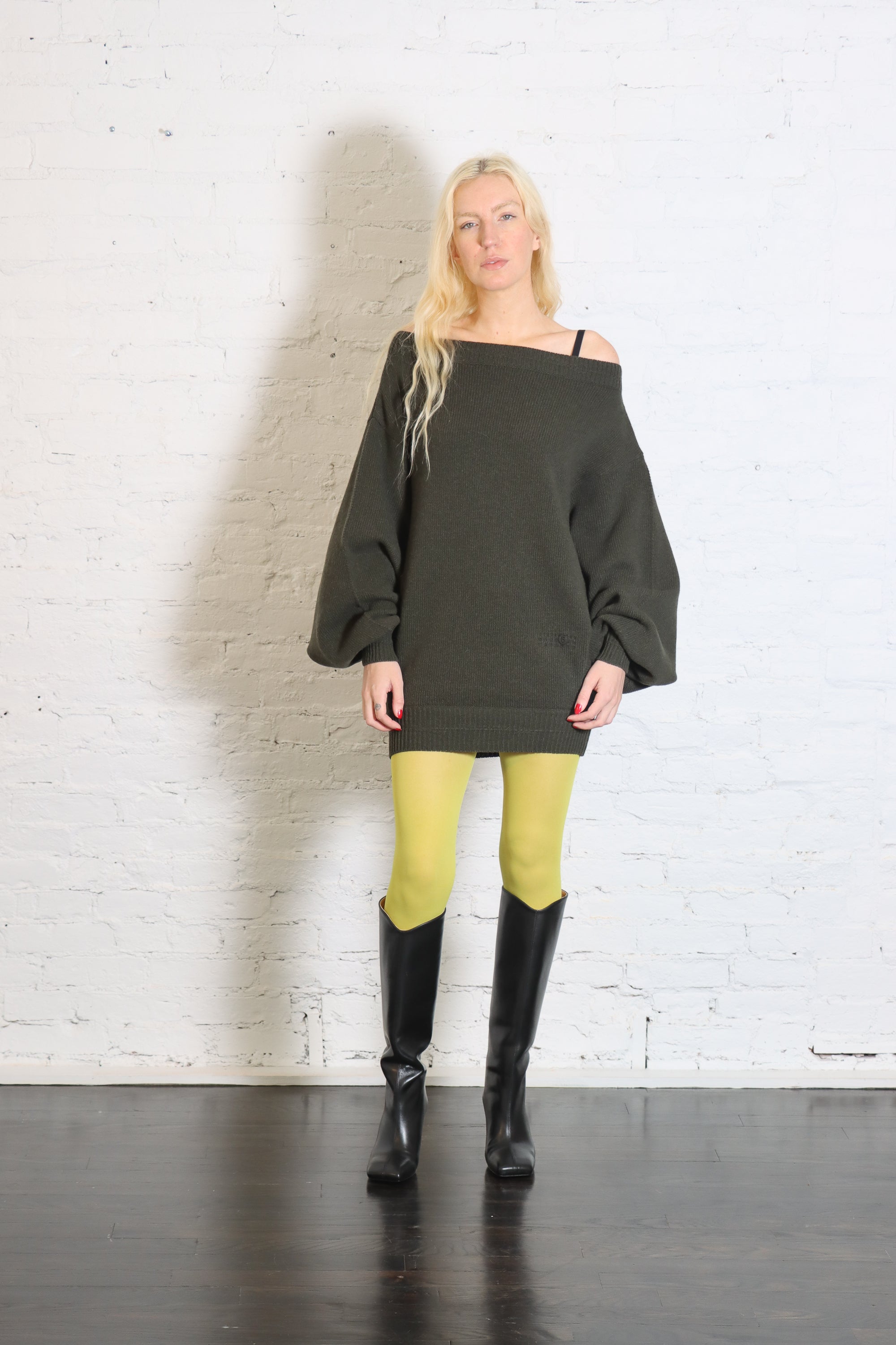 Sweater Mini Dress in Dark Grey by MM6 Maison Margiela-MM6-Idlewild-Cincinnati